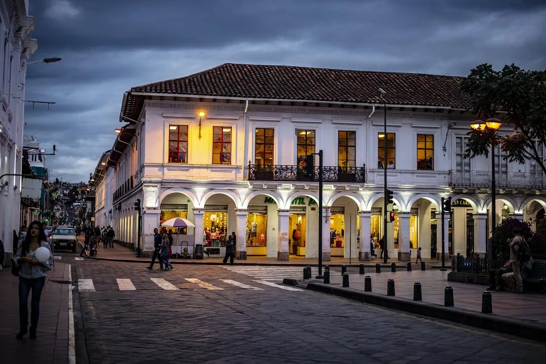 Cuenca historic center colonial architecture