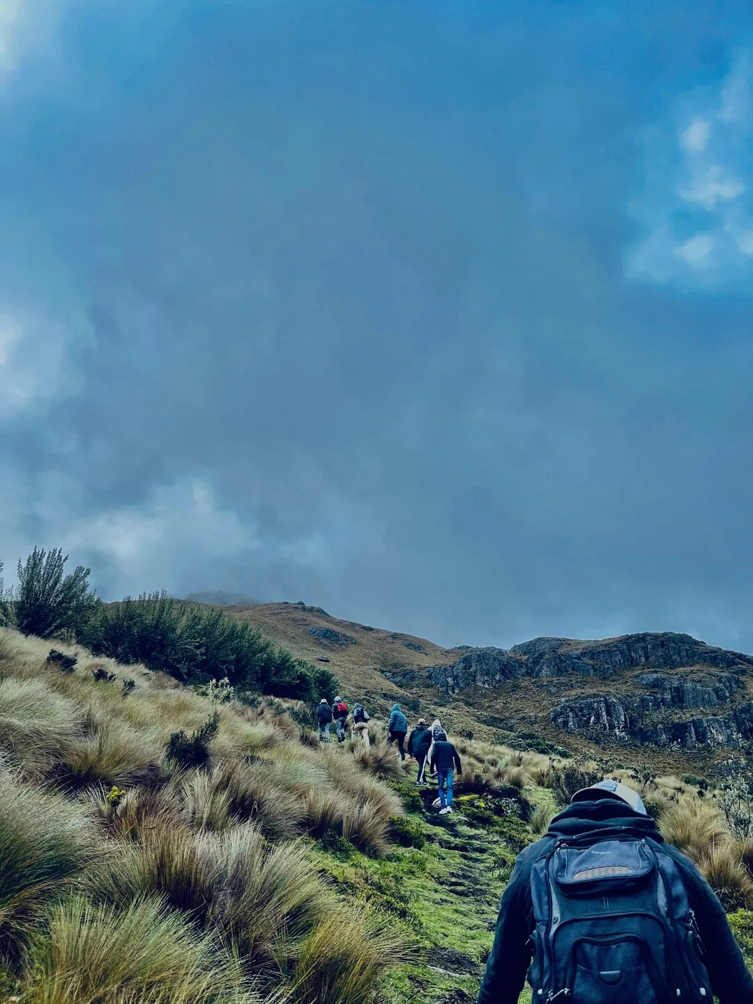Cajas National Park lagoon near Cuenca Ecuador